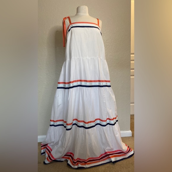 Lane Bryant Tie Strap Tiered Maxi Dress - Size 18W - NWT - Picture 1 of 14